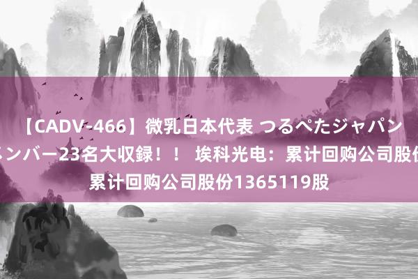 【CADV-466】微乳日本代表 つるぺたジャパン 8時間 最終メンバー23名大収録！！ 埃科光电：累计回购公司股份1365119股