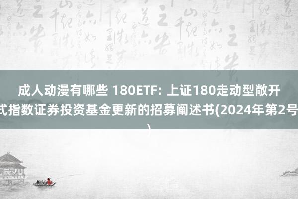 成人动漫有哪些 180ETF: 上证180走动型敞开式指数证券投资基金更新的招募阐述书(2024年第2号)