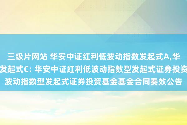 三级片网站 华安中证红利低波动指数发起式A,华安中证红利低波动指数发起式C: 华安中证红利低波动指数型发起式证券投资基金基金合同奏效公告