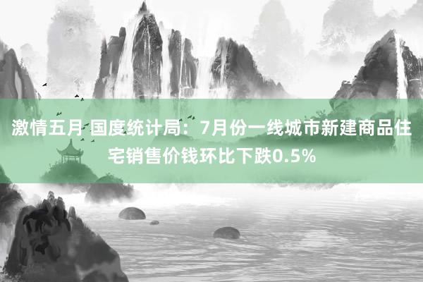 激情五月 国度统计局：7月份一线城市新建商品住宅销售价钱环比下跌0.5%