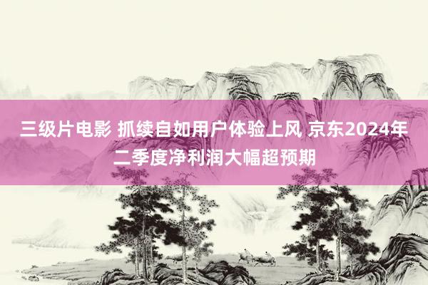 三级片电影 抓续自如用户体验上风 京东2024年二季度净利润大幅超预期